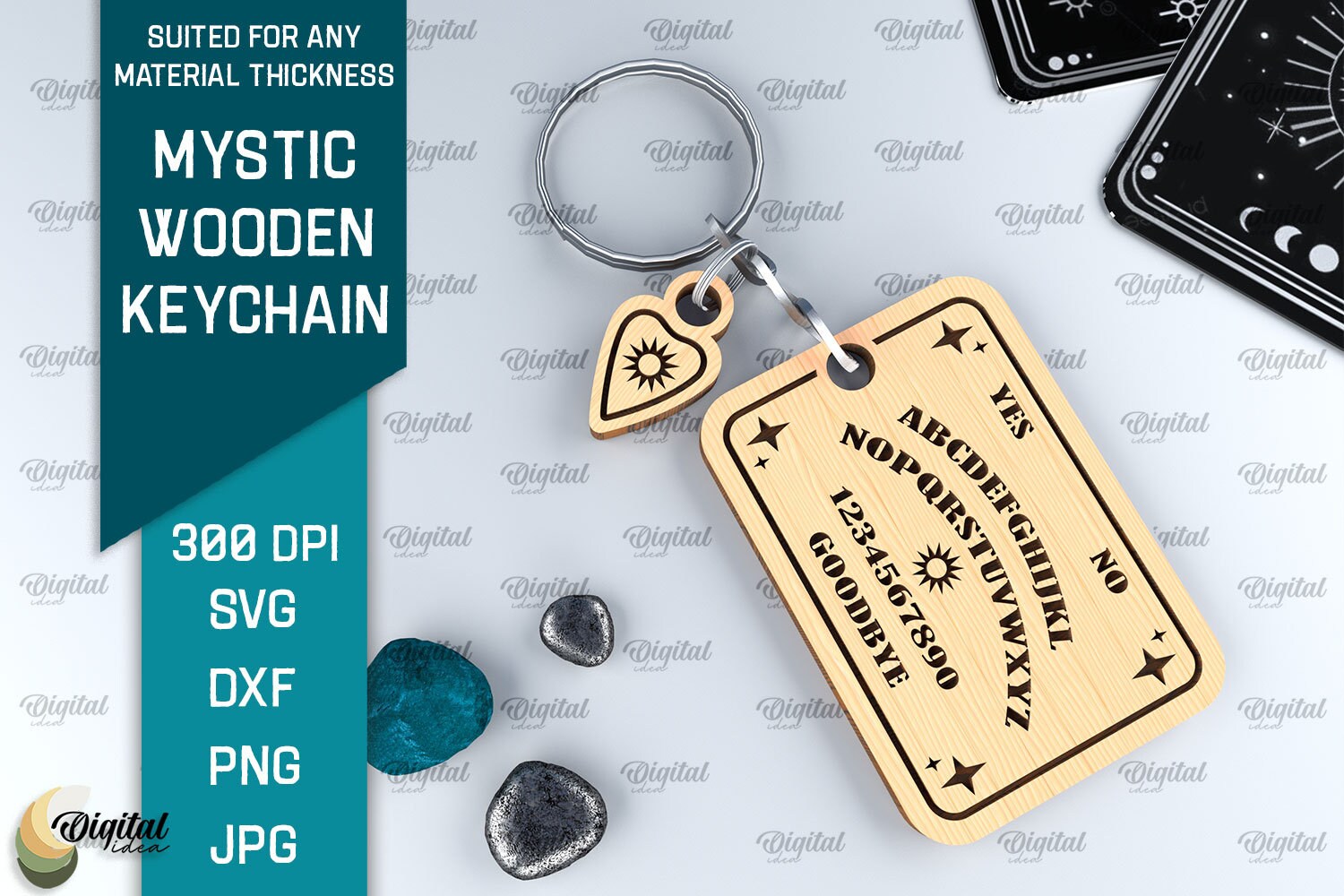 Magic Keys Keychains Mystical Keychains Bundle, Magic Keychain Laser Cut, Esoteric Wooden ...