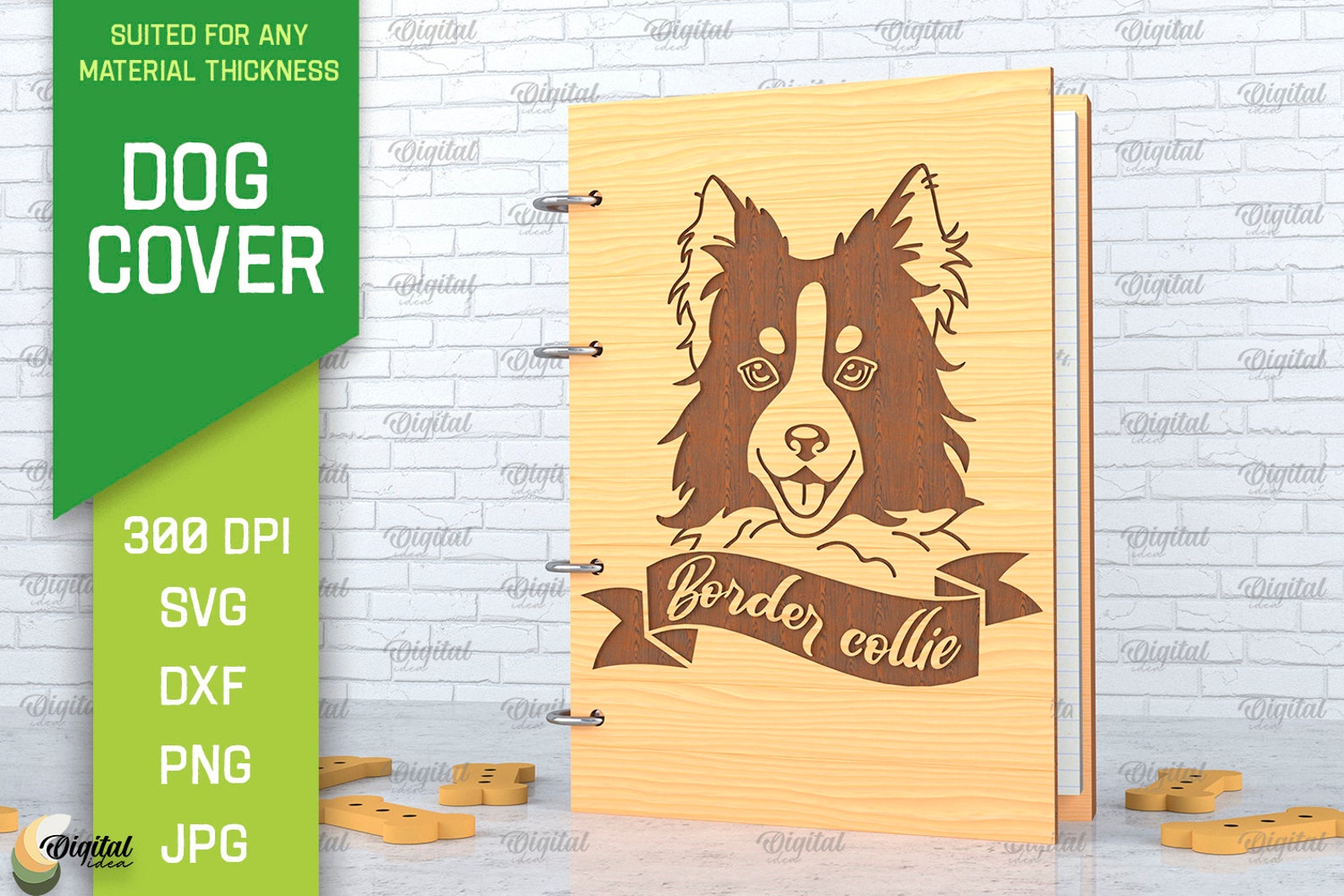 Notebook Binder Svg Dog Notebook Covers Bundle SVG, 3D Journal Binder, 4 Ring Binder ...