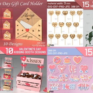 Valentine's Day Laser Cut Mega Bundle, 469 Valentine Lasercut Deisgns ...