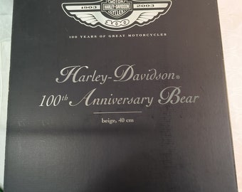 Steiff doos met deksel zeer grote Steiff Edition Harley Davidson Zwart Zilver