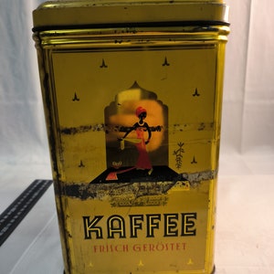 Große Blech Dose Kaffee Sammlerstück 1950 1960 Bild 1