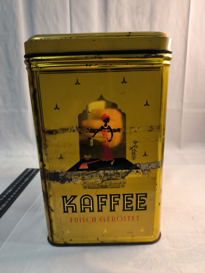 Große Blech Dose Kaffee Sammlerstück 1950 1960 Bild 1