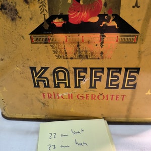 Große Blech Dose Kaffee Sammlerstück 1950 1960 Bild 6