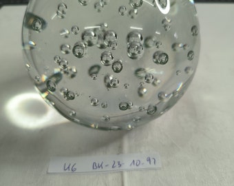 Large paperweight ball made of crystal glass