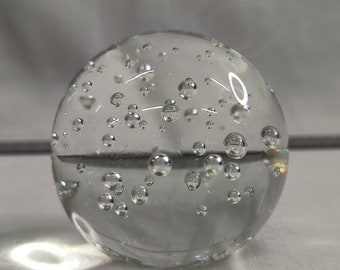 Large paperweight ball made of Murano glass