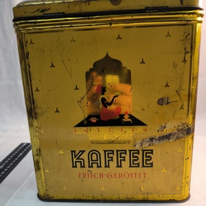 Große Blech Dose Kaffee Sammlerstück 1950 1960 Bild 3