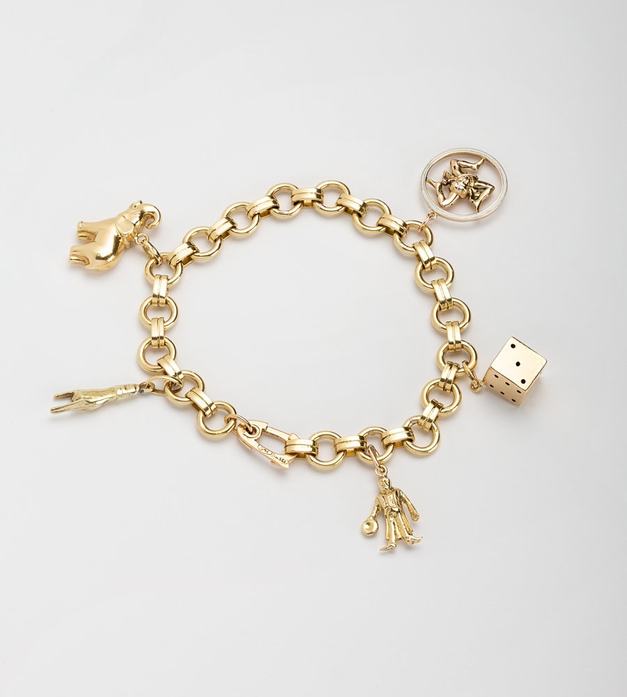 18k Gold Charm Bracelet Etsy Australia