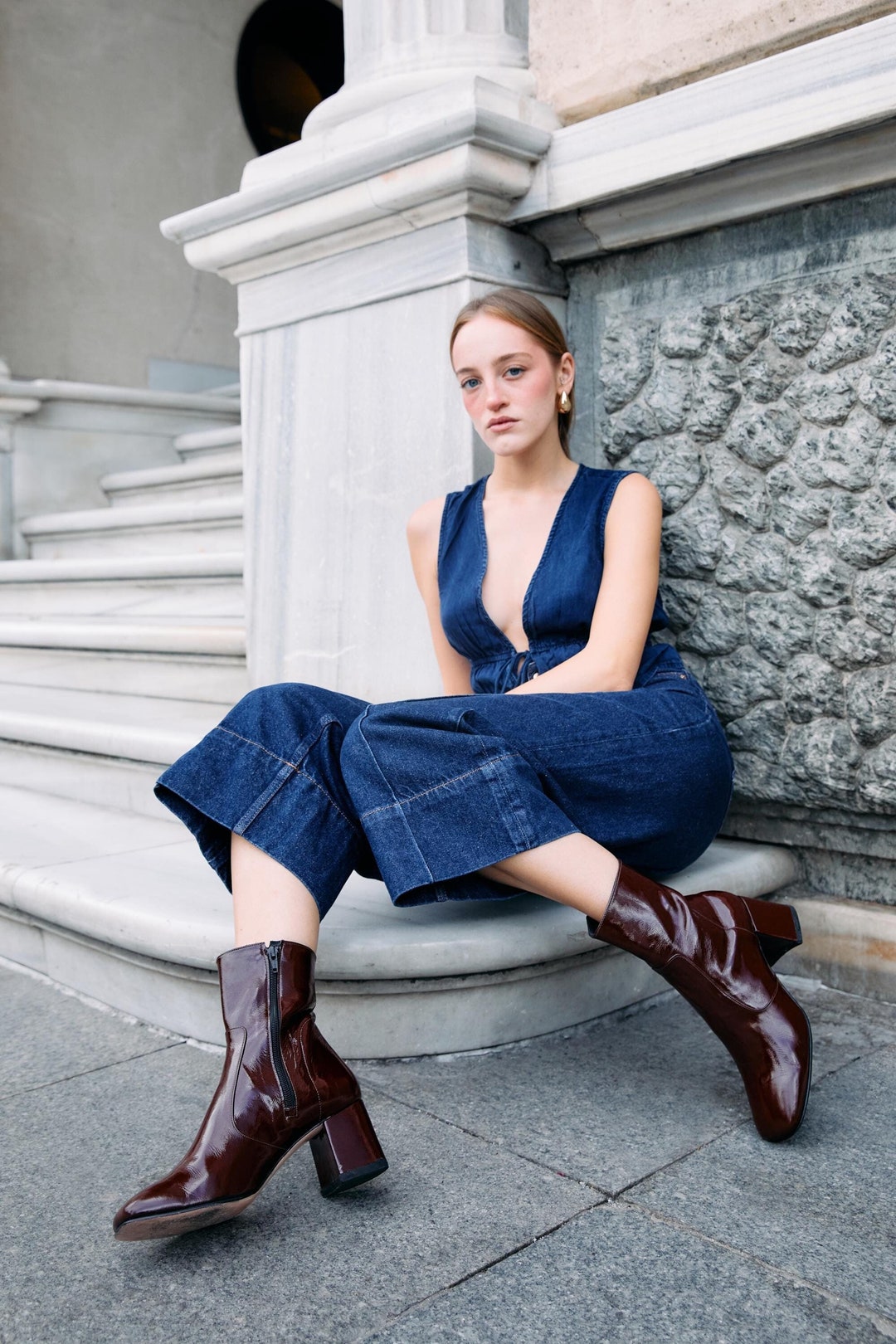 Handmade Burgundy Patent Leather Boots for Women |Stylish Women's Burgundy Boots | Custom Burgundy Leather Booties | Trendy Women's Footwear Handmade Burgundy Patent Leather Boots for Women |Stylish Women's Burgundy Boots | Custom Burgundy Leather Booties | Trendy Women's Footwear
