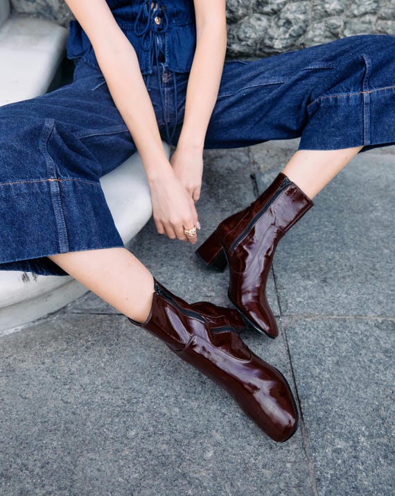 靴 synthetic leather heel boots wine red 24 s-l1200.jpg