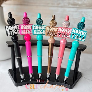 Beaded Pen | Howdy Bitch Pen | Howdy Y’all Pen | Fun Western Pen | Cute Pen for Her | Gift Idea | Desk Accessory | Aesthetic Writing Pen