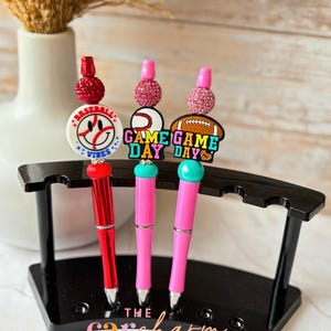 Beaded Pens | Football Game Day Pens | Baseball Game Day Pens | Sports Fan Pens | Game Day Accessories | Sports Gifts