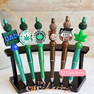 Bolígrafo divertido con cuentas / Soluciones 420 / Bolígrafo con humor sobre cannabis / Frase divertida sobre marihuana / Regalo de humor para adultos / Bolígrafo divertido para fumadores / Idea de regalo para amantes del cannabis