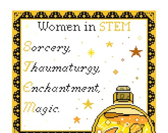 Women in STEM cross stitch pattern pdf