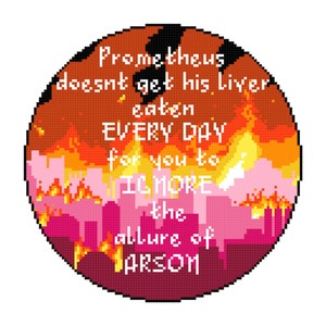The allure of Arson cross stitch pattern pdf