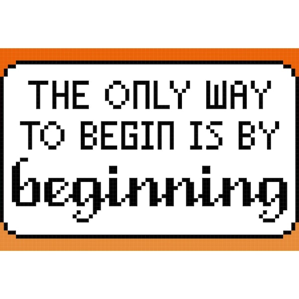 De enige manier om te beginnen is door met het game changer-borduurpatroon te beginnen