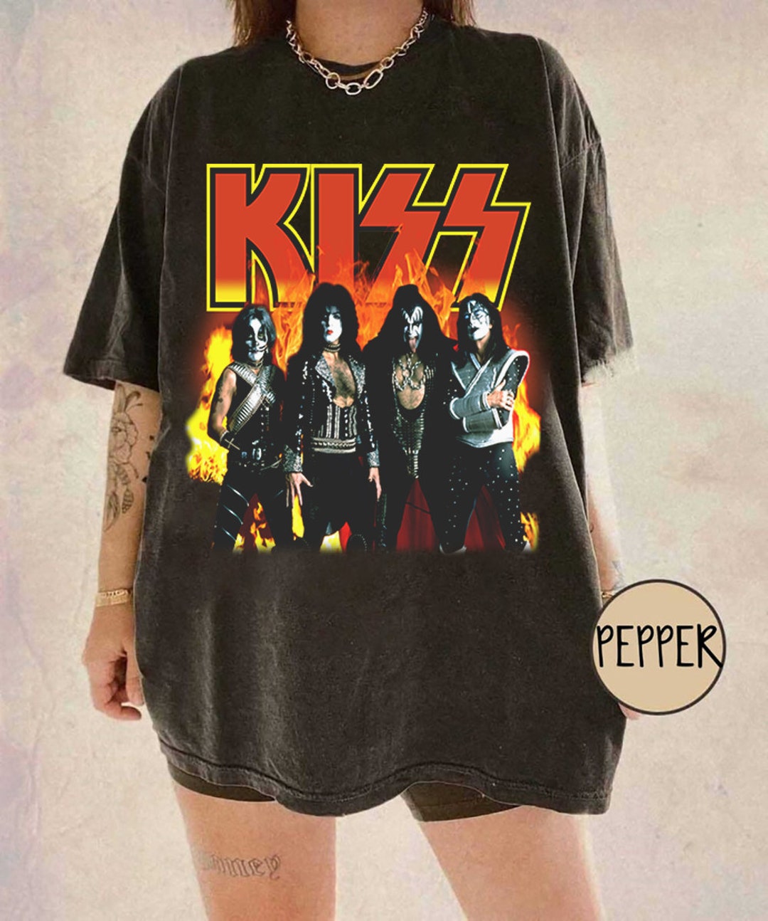 Kiss Rock Band Shirt Kiss Shirt Kiss Band Shirt Music Etsy