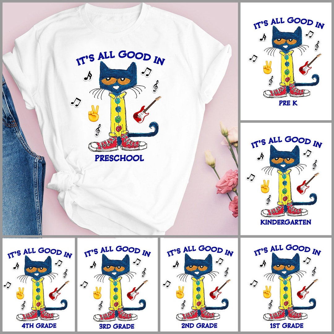 It's All Good in Pete the Cat Shirt 100 Days of School - Etsy Canada
