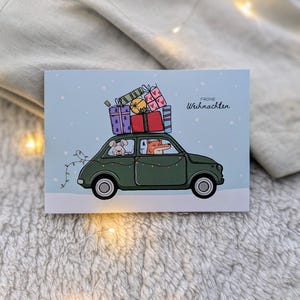 Weihnachtskarte Auto