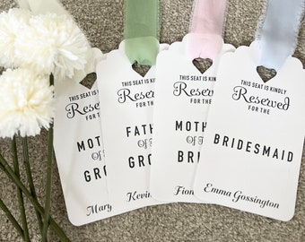 Reserved Signs for Wedding Party