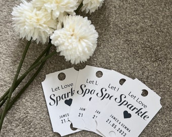 Sparkler Tags! Let Love Sparkle