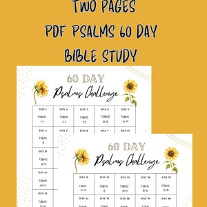 Psalmen Bibelarbeit | Bibel Planer | Psalmen Bibelarbeit | druckbare Bibelstudie | PDF Bibelarbeit | Psalmen Bibelplan