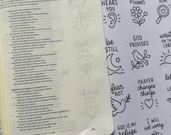 Margin Trace Bijbeljournaling traceerbare doodles 5 pagina's