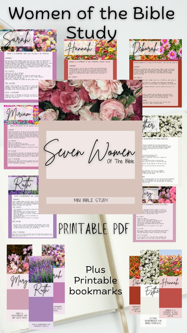 Women of the Bible Mini Study Print Out - Etsy