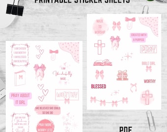 bible sticker printout | PDF print | printable bible stickers | PDF books of the bible | bible stickers DIY | Bible journaling stickers