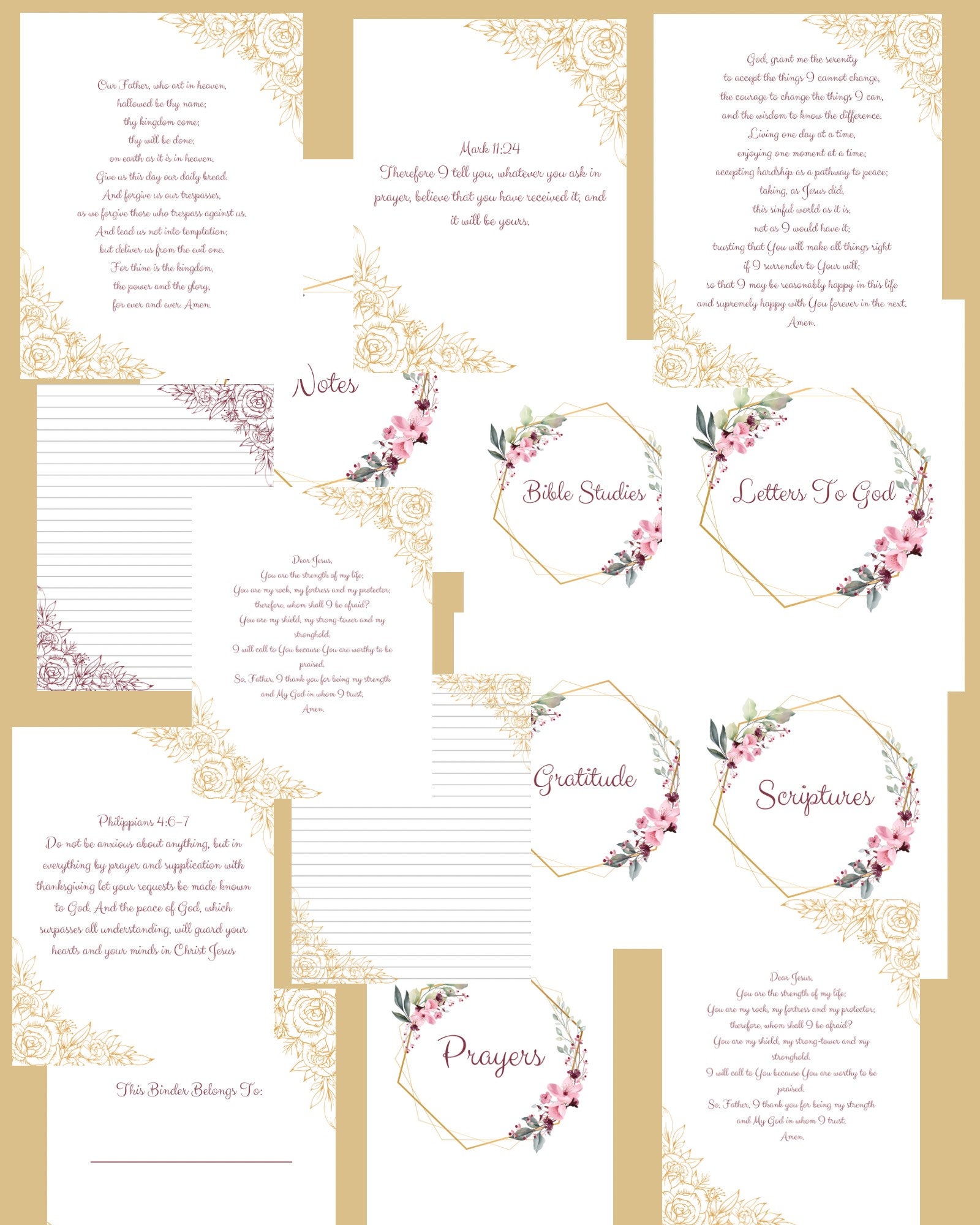 War Binder | Bible Planner | Psalms Bible Study | Printable War Binder ...