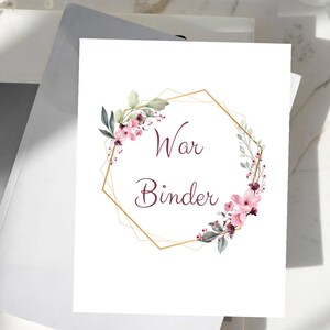 War Binder | Bible Planner | Psalms Bible Study | Printable War Binder ...
