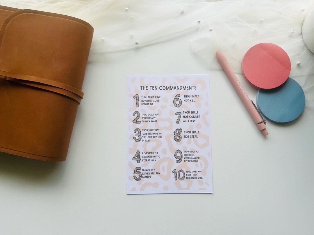 War Binder Loaded Bible Printout 10 Commandments | PDF Print | Tip in ...