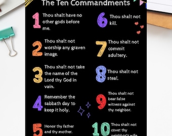war binder loaded bible printout with 10 commandments | PDF print | tip in | bible study binder DIY | Starter kit