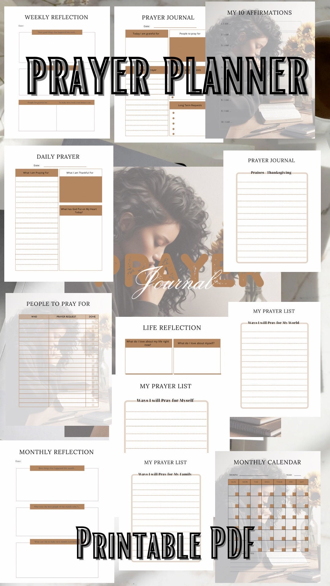 Prayer Journal DIY | Bible Study PDF | Printable Personal Journal ...