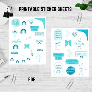 bible sticker printout | PDF print | printable bible stickers | PDF books of the bible | bible stickers DIY | Bible journaling stickers