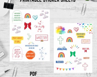 bible sticker printout | PDF print | printable bible stickers | PDF books of the bible | bible stickers DIY | Bible journaling stickers