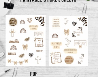 bible sticker printout | PDF print | printable bible stickers | PDF books of the bible | bible stickers DIY | Bible journaling stickers