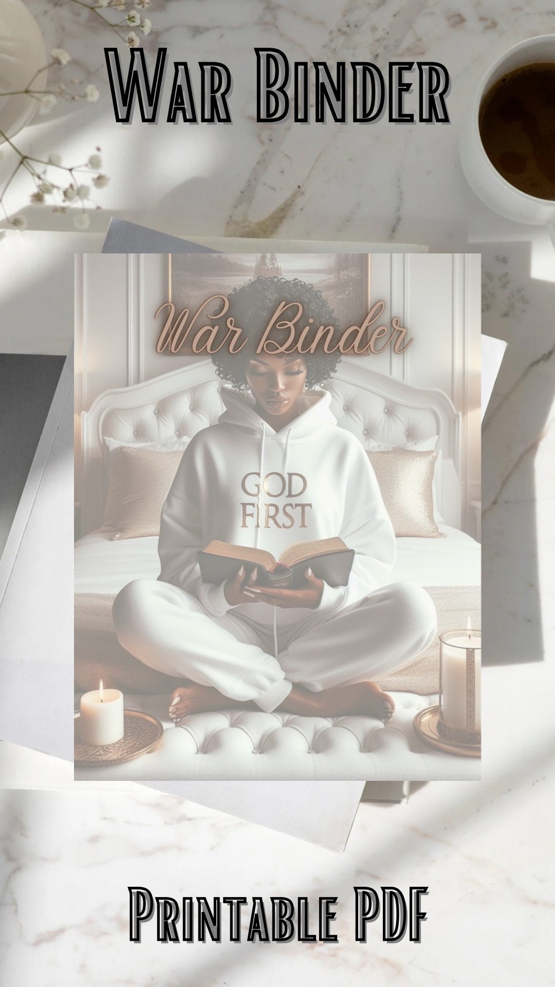 Character War Binder Print Out | War Binder Print | Luxury White Gold ...