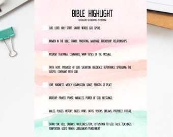 war binder loaded bible printout bible highlighting guide | PDF print | tip in | bible study binder DIY | Starter kit