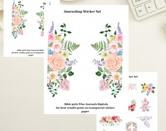 bible sticker printout | PDF print | printable bible stickers | PDF books of the bible | bible stickers DIY | Bible journaling stickers