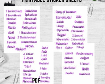 bible study print out | PDF print | prayerful woman | printable bible name labels | PDF books of the bible | bible stickers DIY