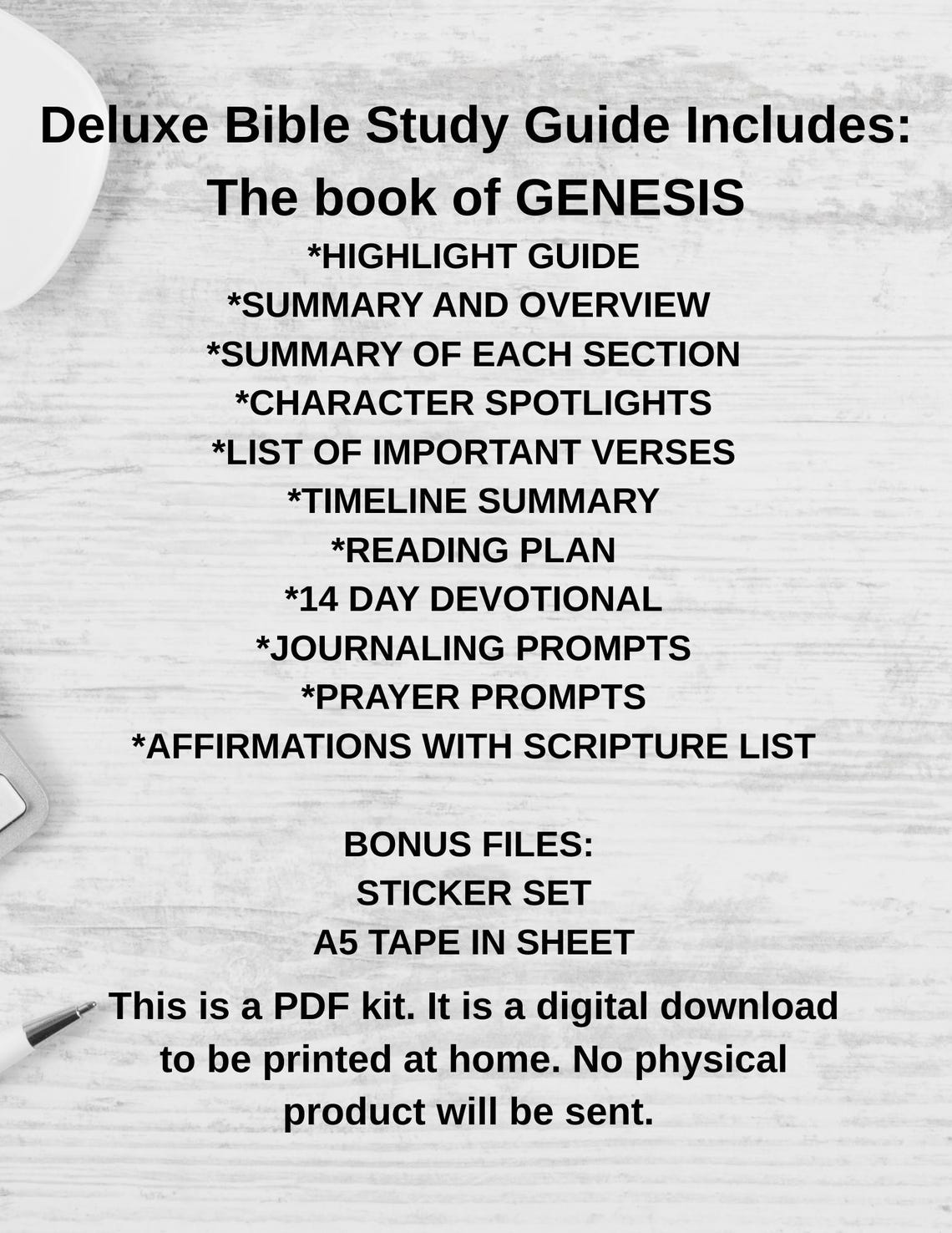 GENESIS Bible Study Printout | Pdf Print | Prayerful Woman | Printable ...