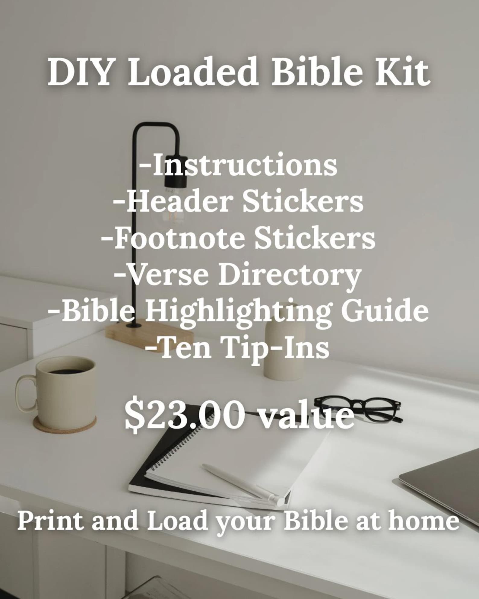 Pink Floral Complete Loaded Bible Printout Kit | PDF Print | Tip Ins ...