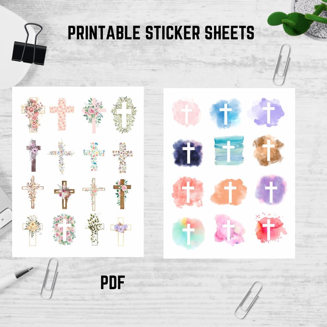 Bible Sticker Printout | PDF Print | Printable Bible Stickers | PDF ...
