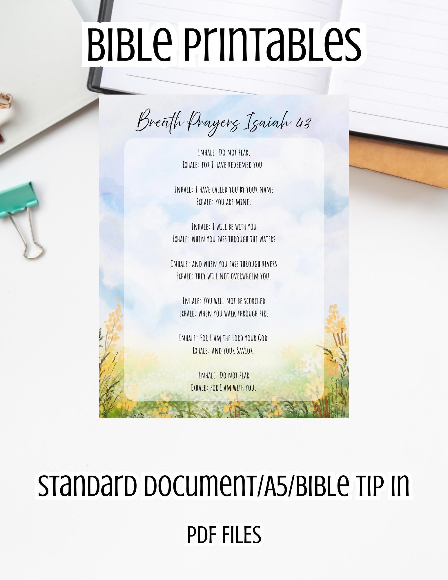 War Binder Loaded Bible Printout With Scriptures Prompts | PDF Print ...