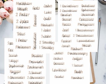 May include: A printable PDF sheet with the names of all the books of the Bible listed in alphabetical order. The text is in a light brown color on a white background. The words "PDF-PRINTABLES" are at the bottom of the sheet.