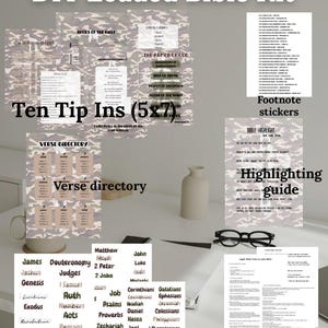 Camo Complete Loaded Bible Printout Kit | Tip Ins, Headers and ...