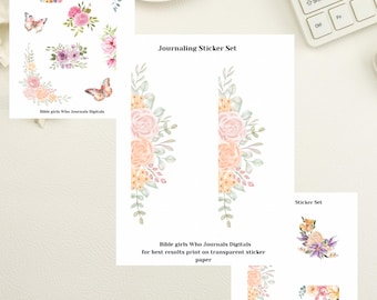 bible sticker printout | PDF print | printable bible stickers | PDF books of the bible | bible stickers DIY | Bible journaling stickers