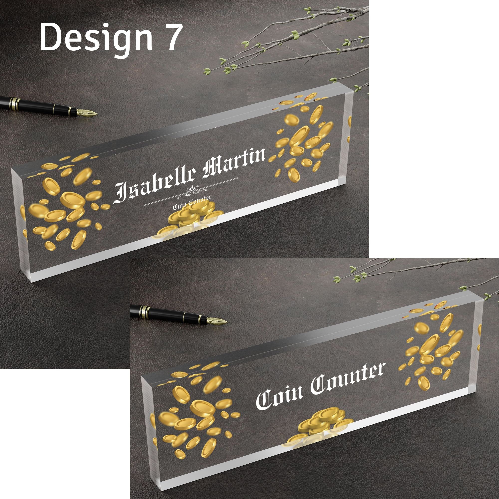 Joke Desk Name Plate Funny Coworker Gift Unique Secret Santa Gift White ...