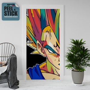 Klebende Dekoration. Tür- und Kühlschrankaufkleber, Super Warrior, Cartoon, Innendekoration, dekorative Aufkleber für das Zuhause.