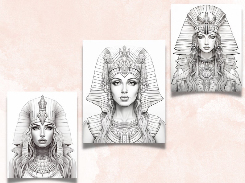 27 Ancient Egypt Mythology Design Coloring Book, Printable PDF, Gods ...